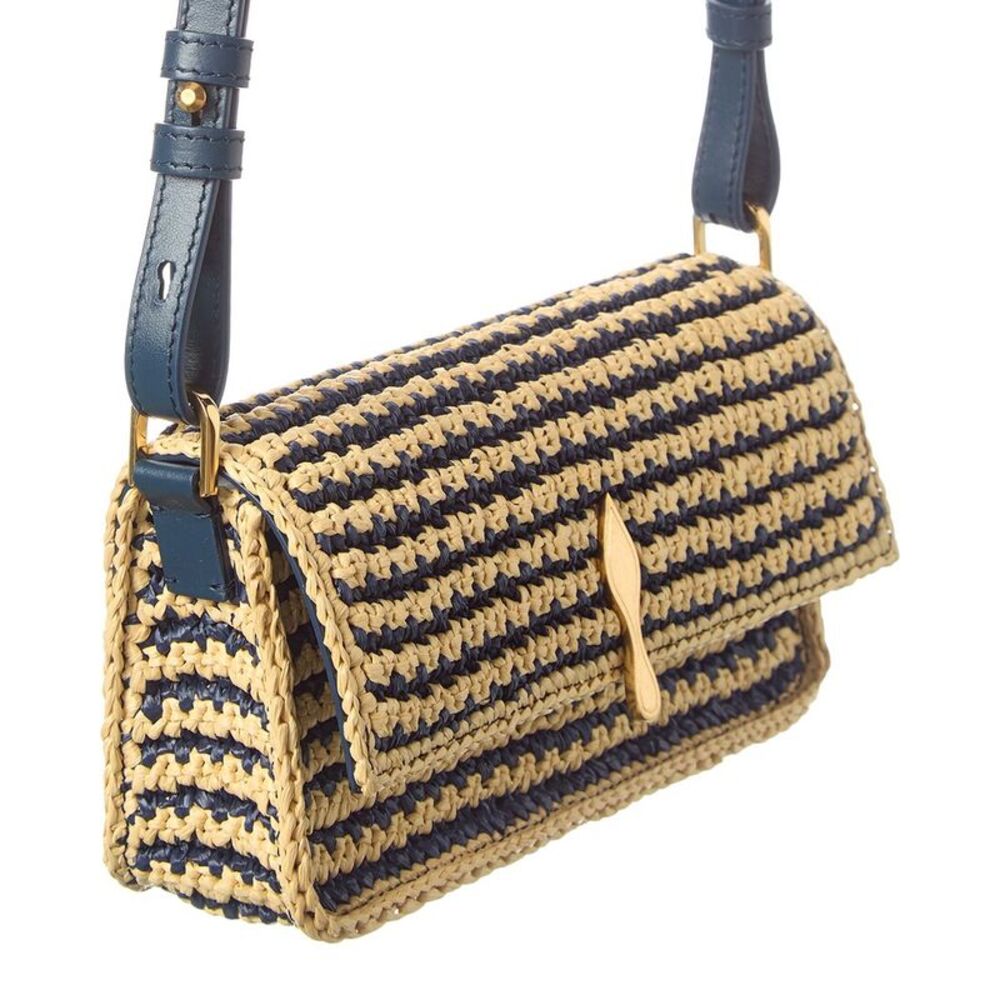 Christian Louboutin Crochet Raffia Crossbody, Natural - Picture 3 of 4